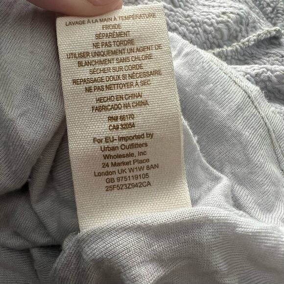 Free People Woman’s Stone Floral Scoop Back Bodycon Dress Elbow Sleeves-Size L - Picture 7 of 13